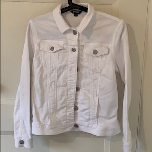 White Soft Denim Jacket